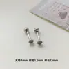 Pendientes de Cruz con un Toque de Lujo Ligero y de Alta Gama, Colección de Clips para Orejas de Circonia, Juego de Pendientes Exagerados con Aguja de Plata, Pendientes Plateados Electrochapados para Mujer