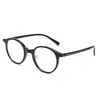8173 Gafas de Montura Lisa Tr90 Marrón Frío Xiaohongshu Montura Redonda de Moda de Alta Gama para Mujer Montura para Gafas de Miopía para Hombre