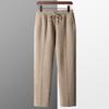 En stock Nuevos Pantalones de Lana para Hombre Casual Sueltos Rectos Adelgazantes Versátiles de Siete Puntos Engrosados Cálidos de Punto para Usar como Ropa Exterior