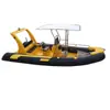 Haimai 5.8 m bote inflable bote de fibra de vidrio bote de PVC bote de pesca en el mar bote de rescate bote con casco de fondo duro bote RIB