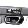 Pegatinas de advertencia para el interior del coche, pegatinas de recordatorio para la puerta, pegatinas de "Prohibido Fumar", pegatinas para el asiento trasero, pegatinas de gato y ratón para coche