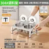 Caja de condimentos de acero inoxidable con compartimentos para condimentos, mermelada e ingredientes en polvo para hielo, adecuada para puestos