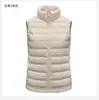 Chaleco de plumón nuevo Otoño/Invierno 2021 para mujer, corto, ligero, cálido, con cuello alto, chaqueta de moda casual