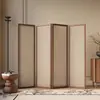 Divisor de Pantalla Minimalista Moderno Sala de Estar Sala de Té Plegable Simple Sin Patrón Color Sólido Se Puede Pintar Partición Móvil para Empresa