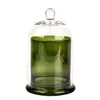 Cubierta de Vidrio para Aromaterapia sin Fuego Aceite Esencial Piedra de Cristal Taza de Vela de Vidrio Piedra Difusora Portavelas de Vidrio Cubierta de Vidrio Hogar