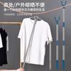 Barra telescópica para ropa de acero inoxidable para el hogar, horquilla para ropa, barra telescópica gruesa resistente y duradera, barra telescópica de aleación de aluminio