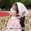 Pañuelo para la cabeza con encaje estilo pastoral para niñas 2026 Nuevo pañuelo triangular Cuadrado dulce y lindo Diadema Accesorios para el cabello
