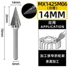Broca de Tungstênio Tipo M Lima Rotativa de Carboneto Ponta Cônica Fresadora Metal Grinding Engraving Padrão de Ranhura Simples e Dupla