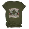 Europeo y Americano Nuevo Día de San Valentín Personalizado Manga Corta si Tuviera Sentimientos Versátil Cuello Redondo Trendy Camiseta