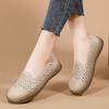 Zapatos de Mujer Casuales Huecos de Estilo Nuevo de Primavera Transfronterizo Suela Blanda de Tendón Zapatos de Mujer Cómodos Versátiles Slip-On Zapatos de Mamá