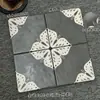 Azulejos Mosaico de Porcelana Completa Selecionados Cuidadosamente Azulejos de Piso para Cozinha Banheiro Grade Azul-Verde Antiderrapante Azulejos de Porcelana Calcária para Parede de Fundo de Loja
