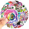 Transfronteiriço 50 peças de globos oculares malignos olhos de terror graffiti adesivos scooter copo de água guitarra criativo adesivos de carro