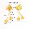Shajin de Vietnam de larga data Abrigo de Dos Vidas Loto con Cadena Semilla de Loto Colgante de Loto Cadena para Suéter DIY Accesorios