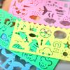 Caleidoscopio Educativo Multifuncional Cambiable Regla Creativa para Niños Papelería Linda para Estudiantes Set de Práctica de Dibujo Pintura Reglas