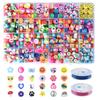 Caja de Cuentas de Arcilla Blanda de 15 Compartimentos Transfronteriza Nueva Caja de Color Arcilla Blanda Redonda Estilo Bohemio Joyería diy Set de Accesorios