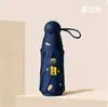 Guarda-chuva Cápsula com Estampagem Dourada em Forma de Coração 50% de Desconto Guarda-sol Proteção UV Compacto Portátil Guarda-sol Dobrável