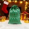 Nueva Bolsa de Regalo de Lino con Cordón y Bronceado Navideño Comercio Electrónico Transfronterizo Regalo de Navidad Almacenamiento de Dulces Bolsa de Ambiente Navideño