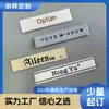Etiqueta Tejida de Ropa de Alta Densidad Etiqueta de Cuello Personalizada Satén Ultradenso Etiqueta Lateral Producción Etiqueta de Tela de Cinta de Algodón de Marca de Alta Gama