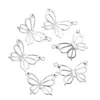 Nuevo Retro Mariposa Hueca DIY Pulsera Collar Colgante Aleación de Zinc Accesorios de Joyería Fabricante Mayorista