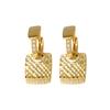 Aretes de Plata Esterlina 925 Diseño Nicho Cuadrado para Mujer Aretes de Moda de Zirconia de Alta Gama Aretes Simples al por Mayor