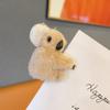 Tiktok mismo estilo pequeño pasador de koala lindo oso koala de peluche pinza pequeña clip para flequillo lateral pasador peludo tocado