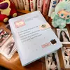 Álbum de Cartões A5 Gatinho Fofo Álbum de Fotos Polaroid 4 Quadrados Álbum Pequeno de Armazenamento de Cartões Caderno Capa de Livro de Folhas Soltas Personalização