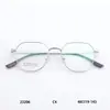 Montura de Gafas Retro Caja Japonesa y Coreana para Miopía Moda Artística para Hombres y Mujeres Montura Ultra Ligera de B Titanio con Borde Delgado Se Puede Equipar