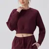 Conjunto de Ropa Deportiva con Sudadera con Capucha de Cuello Redondo de Longitud a la Cintura para Exteriores Transfronteriza, Manga Larga Holgada, Ropa para Fitness, Running, Yoga, Top, Chaqueta
