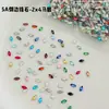 Rhinestones para decoración de uñas de circón marquise, rhinestones marquise brillantes de moda, rhinestones de forma irregular de base plana, accesorios de uñas usables