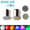 Luz de marcha atrás LED para coche, intermitente S25 1156 1206 22SMD, intermitente para motocicleta S25 22LED