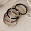 Goma para el pelo simple, de alta elasticidad, duradera, para mujeres, para coleta alta y baja, anillo para el pelo, no daña el pelo, banda de goma, goma para el pelo versátil, accesorio para el pelo, verano