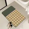 Alfombra de Piso Absorbente Moderna y Sencilla para Baño, Alfombrilla Antideslizante de Secado Rápido para Baño, Alfombra para Entrada de Dormitorio