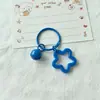 Sinos decorativos transparentes coloridos, bonecas de contas artesanais DIY, argolas de livro, chaveiros, pingentes e acessórios de pentagrama