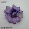 Cabeças de flores de rosa artificiais para decoração de casamento, acessórios DIY feitos à mão, flores de seda multicoloridas, materiais florais de 9 cm