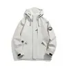 Chaqueta de color block para exteriores para pareja, chaqueta impermeable y cortavientos con capucha, ropa de montañismo
