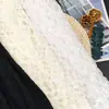 Tecido Popular de Renda de Nylon com Malha, Tecido de Renda Jacquard Geométrico Elástico, Acessórios de Vestuário para Vestido Íntimo Feminino