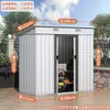 Cuarto de Herramientas de Almacenamiento Exterior, Cuarto de Utilidades para Jardín en Patio, Casa Sencilla de Ensamblaje Exterior, Cuarto de Almacenamiento Móvil, Casa Modular