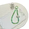 Llavero de Cadena para Teléfono de Cristal Colorido con Cuentas de Nube, Accesorio de Moda, Cordón