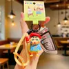 Llavero Colgante Auténtico Serie Dibujos Animados Shin-Chan para Mujer Lindo Colgante de Muñeca para Mochila Escolar Pequeño Regalo