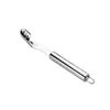 Perforador de Pimientos de Acero Inoxidable, Extractor de Semillas de Pimiento Verde, Herramienta de Cocina para Quitar el Corazón de Melones y Frutas, Perforador de Melón Amargo, Giratorio