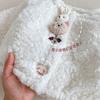 Chaqueta de Felpa Súper Linda para Niñas de 0 a 5 Años Ropa Coreana para Niños Top de Cachemir Adorable Ropa de Invierno para Niños