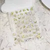 Marco de Fotos Estilo Fresco Vintage Pegatinas de Uñas con Forma de Lazo Ts4078 Estilo Pastoral Francés Pegatinas Florales de Cerezo para Uñas
