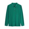 Overol de manga larga con cuello de polo para hombres y mujeres Grupo de camisetas Ropa de trabajo Camisa publicitaria Estampado personalizado Bordado de logotipo
