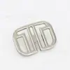 Botón de metal rectangular hueco con muesca al por mayor para camisa de hombre y mujer, botón de suéter, traje, abrigo, botón decorativo