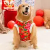 Ropa para Perros Grandes Mascotas Chaqueta de Algodón con Flores Grandes del Noreste Golden Retriever Perro Grande Otoño e Invierno Espesa Cálida Ropa para Perros de Felpa