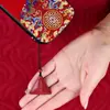 Colgante Triángulo de Cinabrio Collar de Transferencia para Hombres y Mujeres Colgante Portátil Amitabha Arena Dorada Púrpura Colgante para Bebé Cadena de Teléfono Móvil