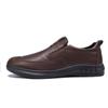 Sapatos Casuais de Couro para Homens de Meia-Idade e Idosos, Mocassins Slip-On, Sapatos de Negócios, Sapatos Confortáveis para Caminhada, Sapatos de Pai, Sapatos Estilo Birkenstock para Homens