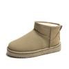 Novas botas de neve impermeáveis femininas com pele uma forradas de fleece sapatos de algodão casuais estudantes botas femininas de inverno atacado de fábrica geração