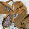 Bolsa Escolar Feminina Hong Kong Estilo Mori Estilo Retrô Old College Estudantes Simples Mochila Europeia e Americana Moda Lavada Mochila de Lona