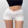 Pantalones AliExpress estilo americano con forma de Spice Girl Cintura alta Elásticos Ajustados Corte ceñido Shorts deportivos casuales Hot pants